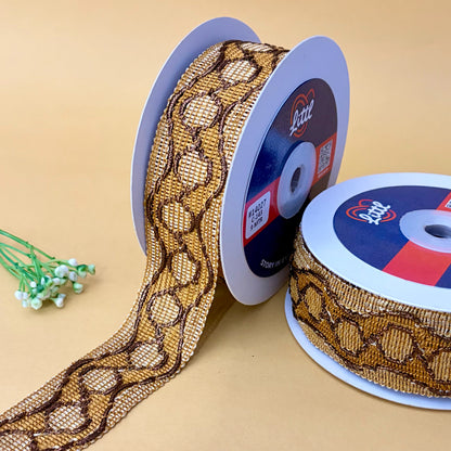 Lace-Mustard-Color Crochet Lace-14027-Littl