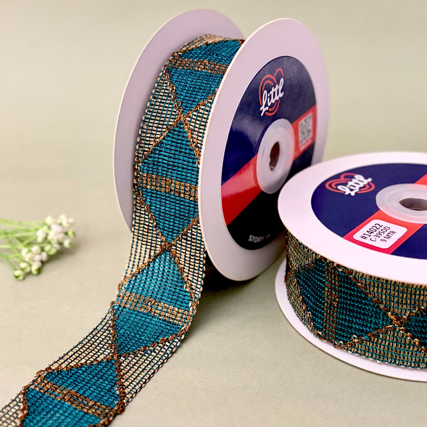 lace-turq-color crochet lace-14022-littl