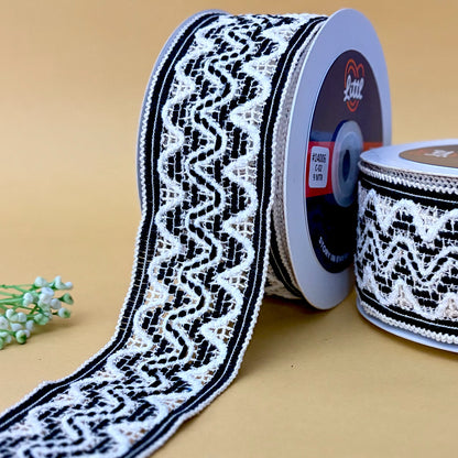 Lace-Black-Color Crochet Lace-14006-Littl