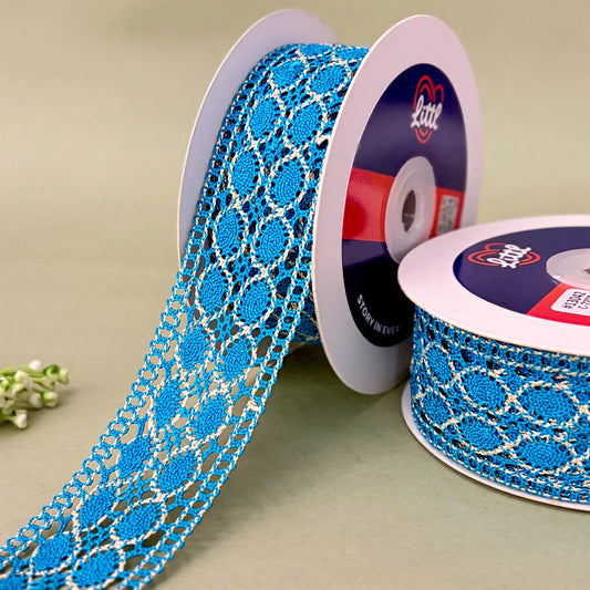 Lace-Aqua-Crochia Lace in multiple colors-13042-Littl