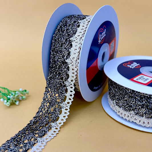 Lace-Black-Crochia Lace in multiple colors-13019-Littl