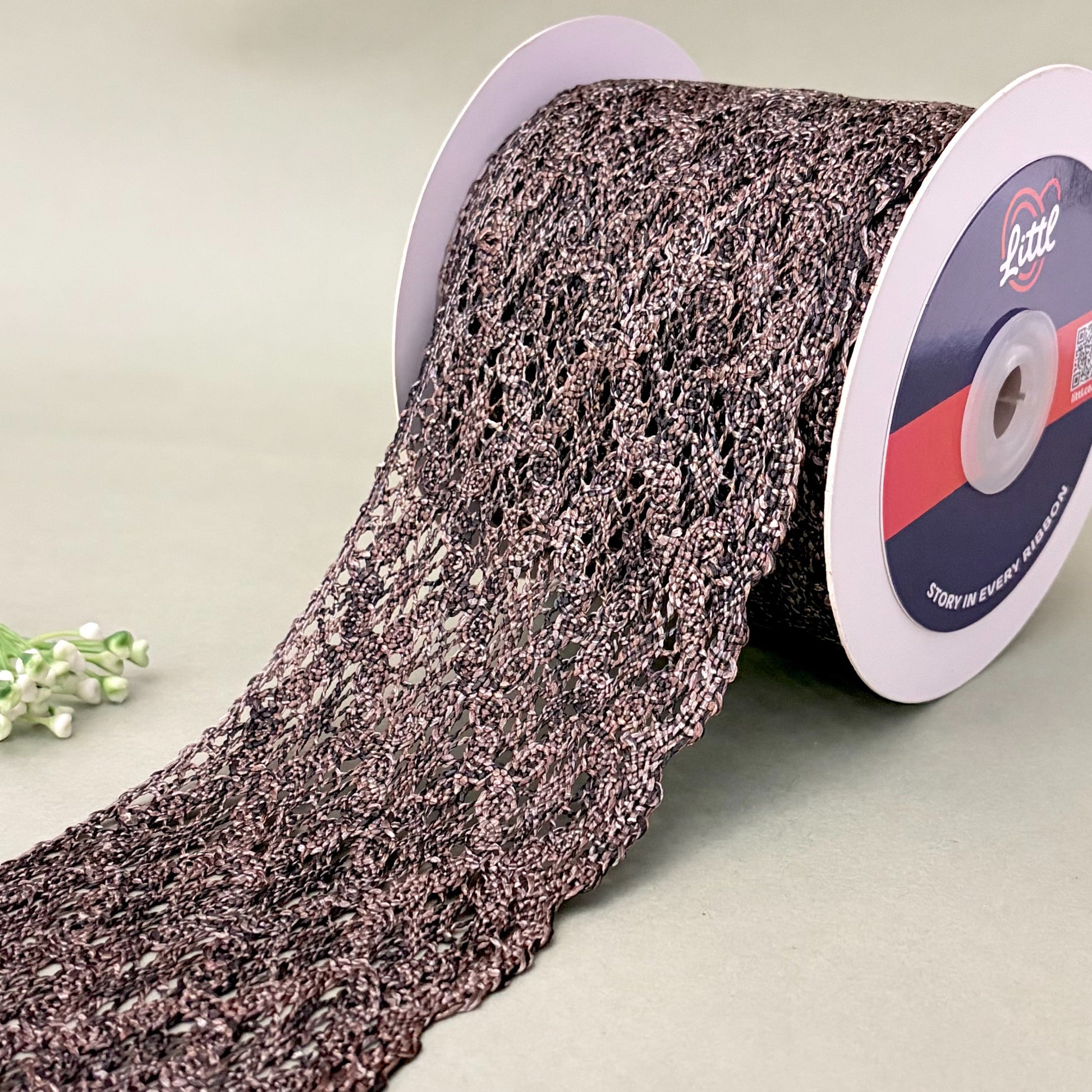 Lace-Black-Color Crochia Lace-13815-Littl