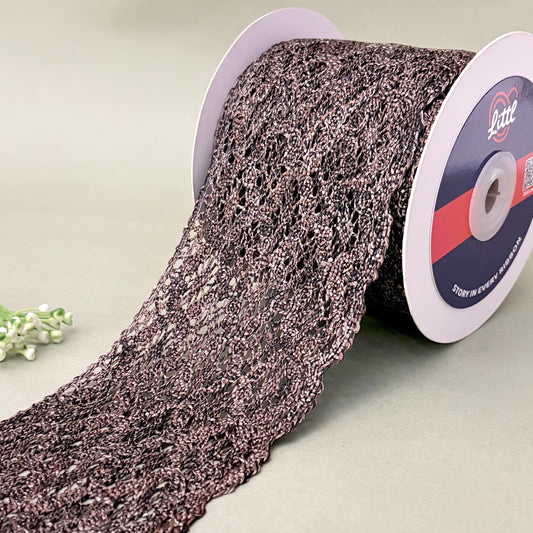 Lace-Black-Color Crochia Lace-13815-Littl