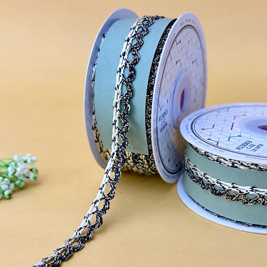 Lace-Black-Color Crochia Lace-13063-Littl