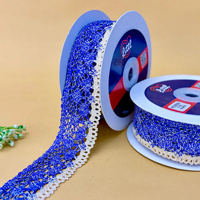 Lace-Blue-Crochia Lace in multiple colors-13019-Littl