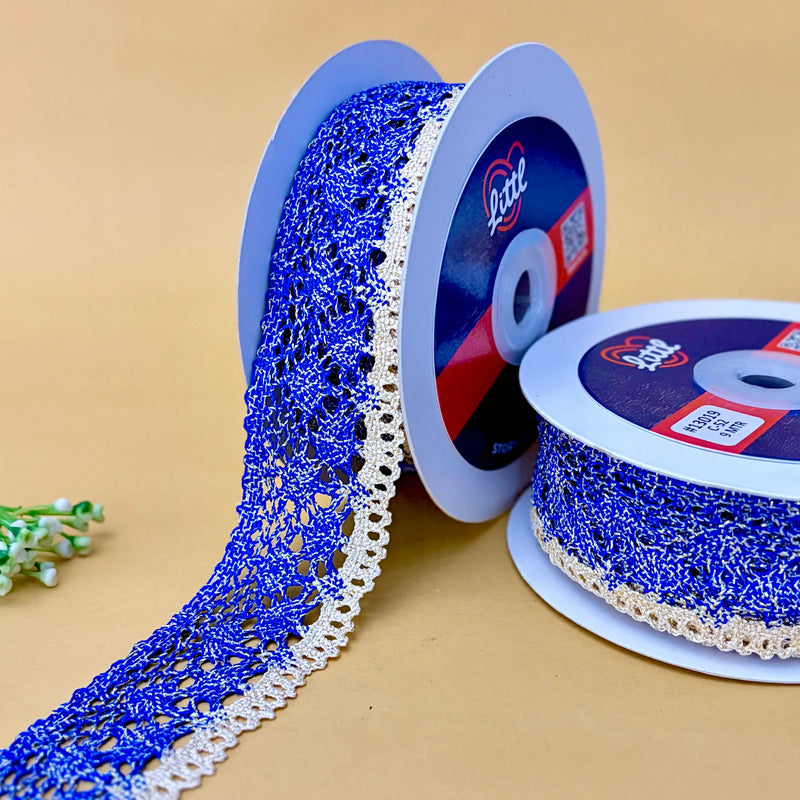 Lace-Blue-Crochia Lace in multiple colors-13019-Littl