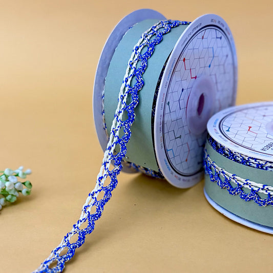 Lace-Blue-Color Crochia Lace-13063-Littl