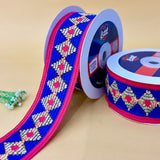 Ribbon-Blue-Crochet Lace with Zari-Littl Ribbons