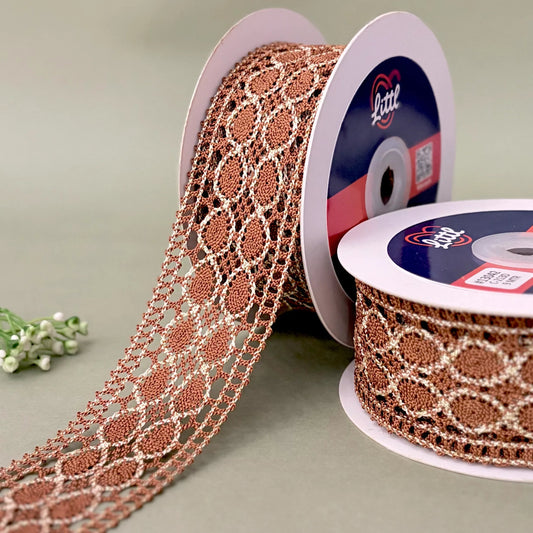 Lace-Brown-Crochia Lace in multiple colors-13042-Littl