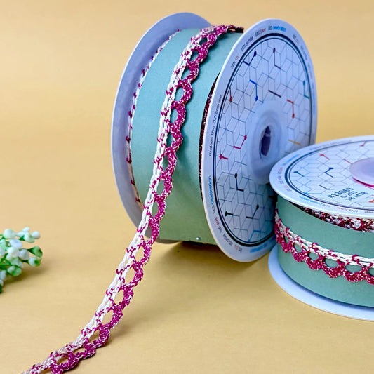 Lace-Fushia-Color Crochia Lace-13063-Littl