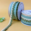 Lace-Dark Green-Color Crochia Lace-13071-Littl