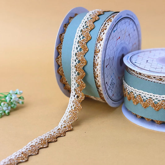 Lace-Mustard-Color Crochia Lace-13071-Littl