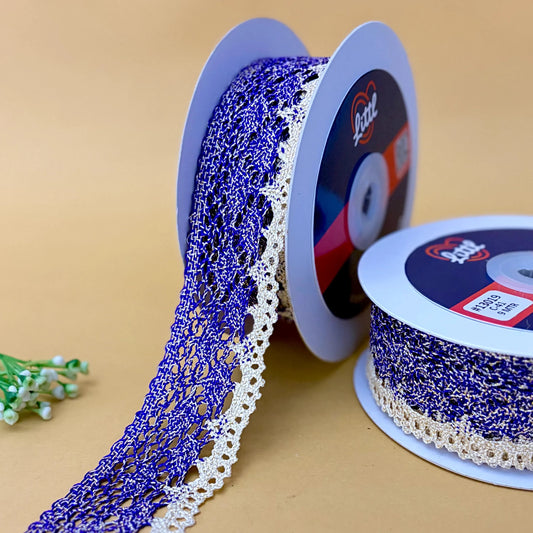 Lace-Purple-Crochia Lace in multiple colors-13019-Littl