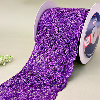 Lace-Purple-Color Crochia Lace-13815-Littl