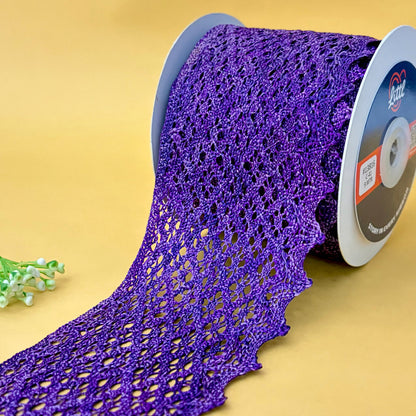 Lace-Purple-Color Crochia Lace-13816-Littl