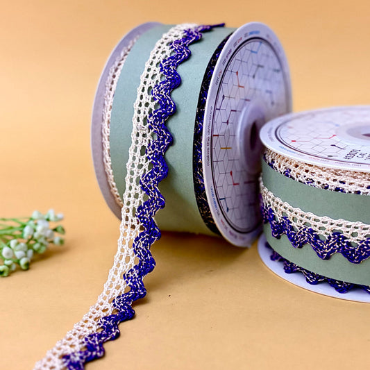 Lace-Purple-Color Crochia Lace-13071-Littl