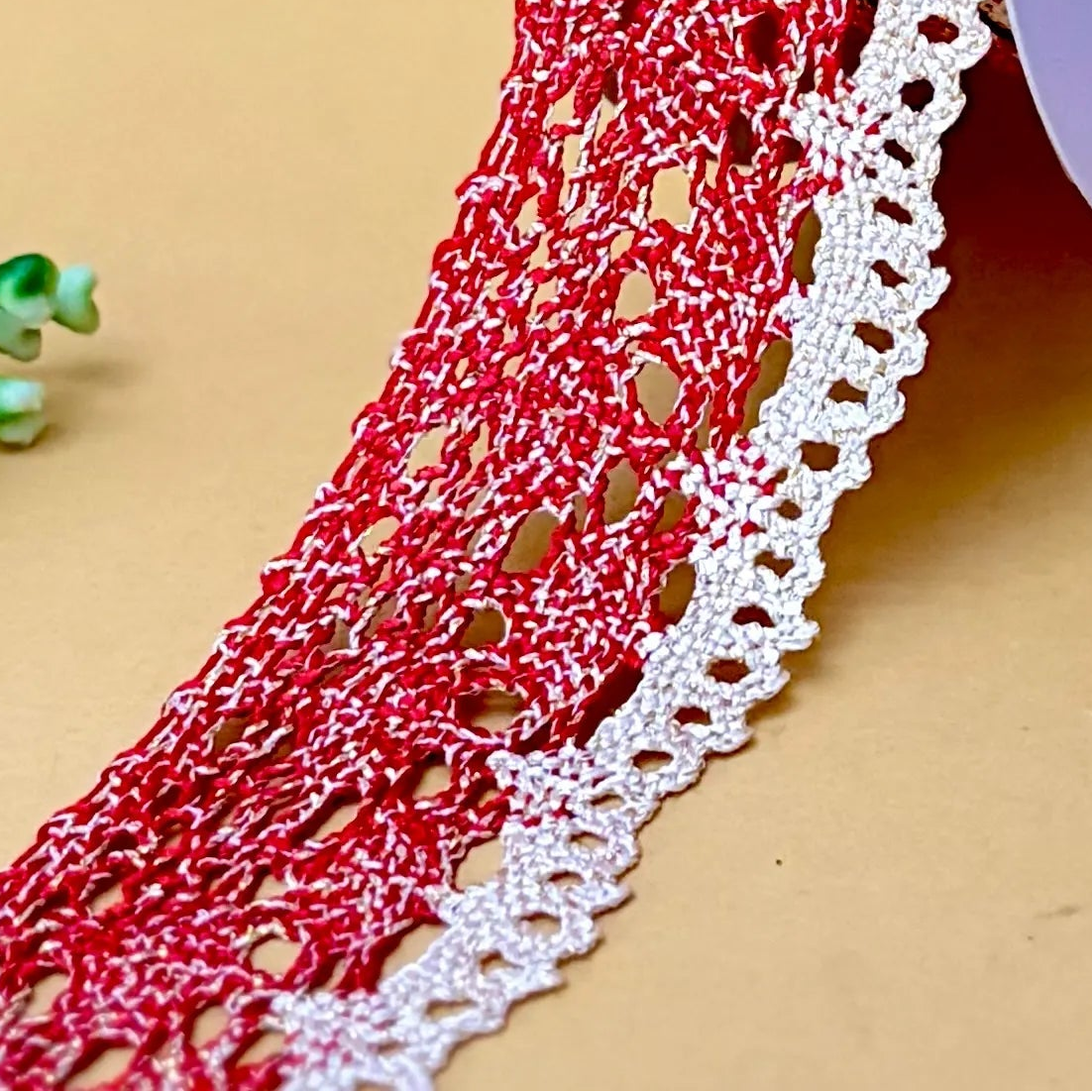 Sparkle Scallop Lace – Colour Crochet Lace, 38 mm