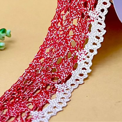 Lace-Red-Crochia Lace in multiple colors-13019-Littl
