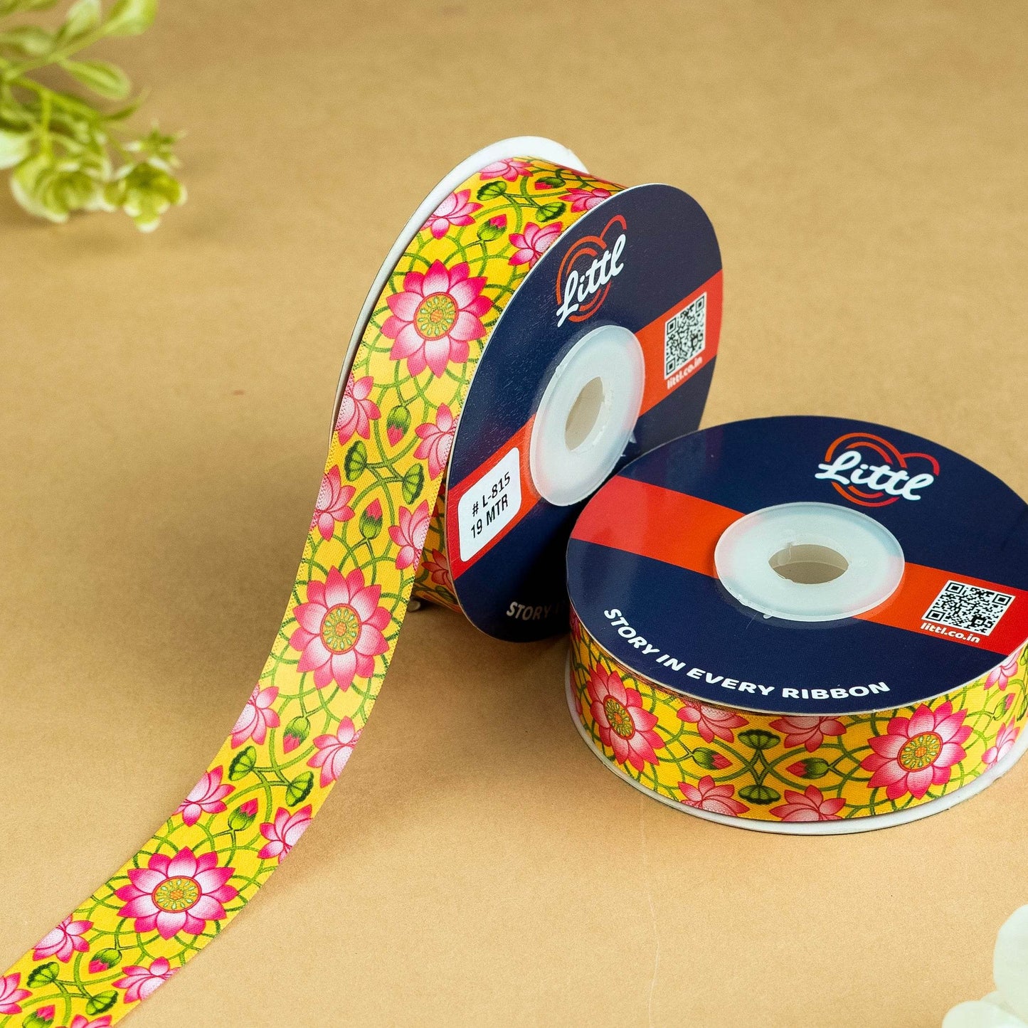 printed satin ribbon- pichrang collection - littl
