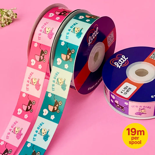 Printed ribbons for Baby shower- Littl