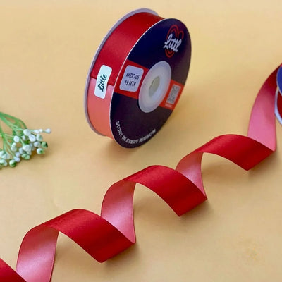 The Ruby Red – Crimson & Scarlet Dual Tone Satin Ribbon, 20 mm   Littl