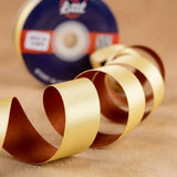 The Terracotta Dream – Rust & Vanilla Cream Dual Tone Satin Ribbon, 12 & 3/4 inch (20 mm)   Littl