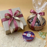 The Champagne Blush – Rose Gold & Champagne Beige Dual Tone Satin Ribbon, 12 & 3/4 inch (20 mm)   Littl