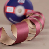 The Champagne Blush – Rose Gold & Champagne Beige Dual Tone Satin Ribbon, 12 & 3/4 inch (20 mm)   Littl