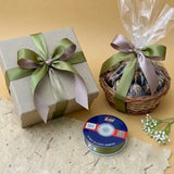 The Pistachio Cream – Pistachio Green & Beige Dual Tone Satin Ribbon, 12 & 3/4 inch (20 mm)   Littl