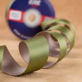 The Pistachio Cream – Pistachio Green & Beige Dual Tone Satin Ribbon, 12 & 3/4 inch (20 mm)   Littl