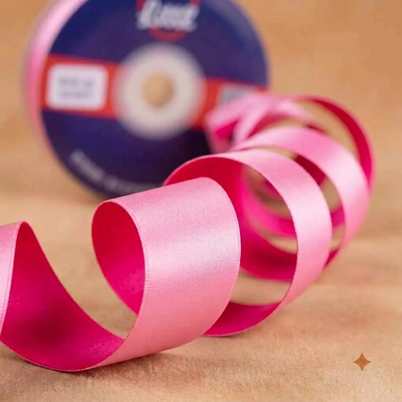 The Fuchsia Rose – Fuchsia & Rose Pink Dual Tone Satin Ribbon, 20 mm   Littl