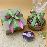 The Lotus Pond – Pistachio & Pink Dual Tone Satin Ribbon, 12 & 3/4 inch (20 mm)   Littl