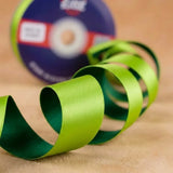 The Tropical Fern – Forest Green & Lime Dual Tone Satin Ribbon, 12 & 3/4 inch (20 mm)   Littl
