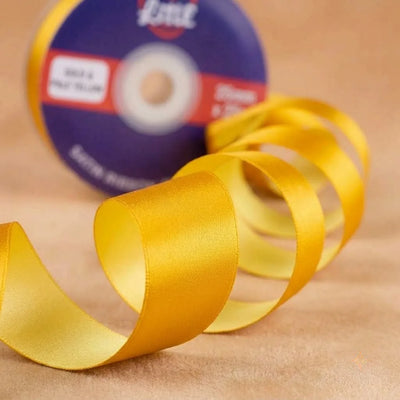 The Sunflower Glow – Yellow & Lemon Dual Tone Satin Ribbon, 20 mm   Littl