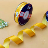 The Sunflower Glow – Yellow & Lemon Dual Tone Satin Ribbon, 12 & 3/4 inch (20 mm)   Littl