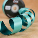 The Ocean Depth – Teal & Sea Green Dual Tone Satin Ribbon, 12 & 3/4 inch (20 mm)   Littl