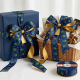 Gift wrapped with Mor Pankh Indian Art printed ribbon from Littl