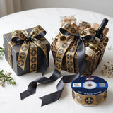 Gift wrapped with Fleur-de-Lis French printed ribbon from Littl