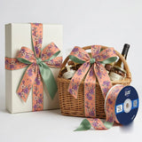 Gift wrapped with Sakura Blossom Japanese printed ribbon from Littl