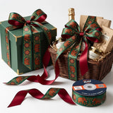 Gift wrapped with Elephant Mela Rajasthani printed ribbon from Littl