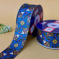 Lucky Fish - Pichrang Collection Printed Ribbon 38mm - folk art printed ribbon by Littl India