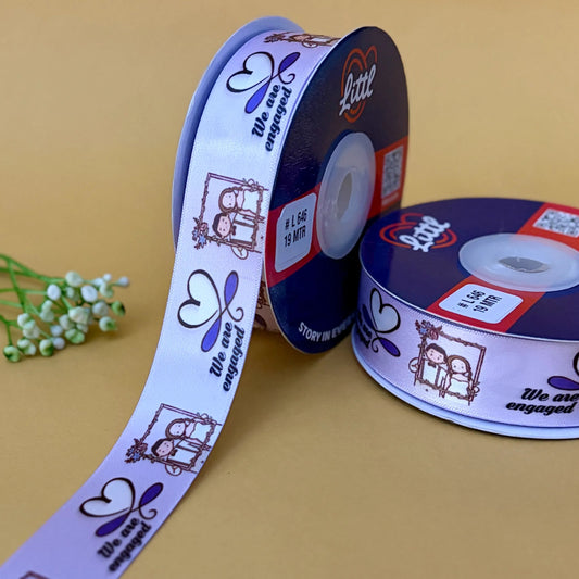 ribbon-Lilac-Engagement Ribbon (L643 to L654)-Littl Ribbons