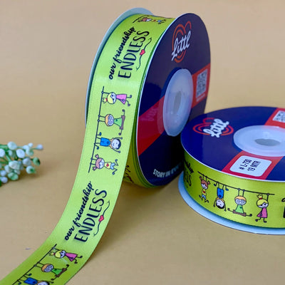 ribbon-LYRIL GREEN-Friendship Ribbon (L722 to L734)-Littl Ribbons