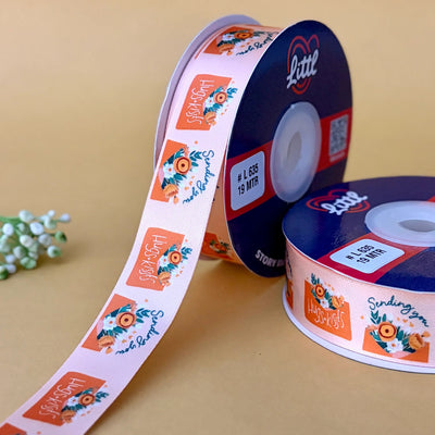 ribbon-Peach-I Love You Ribbon (L634 to L642)-Littl Ribbons