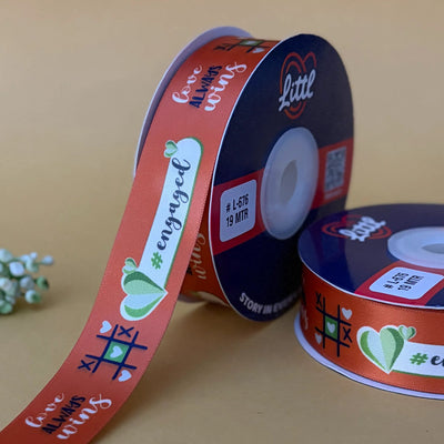 ribbon-Rust-Engagement Ribbon (L667 to L679)-Littl Ribbons