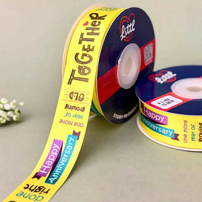 ribbon-Yellow-Anniversary Ribbon (L400 TO L410)-Littl Ribbons