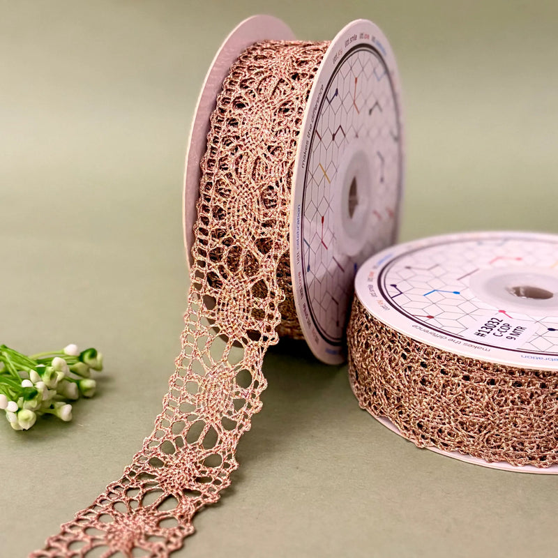 Lace-Rose gold-Metallic Lace-13032-Littl