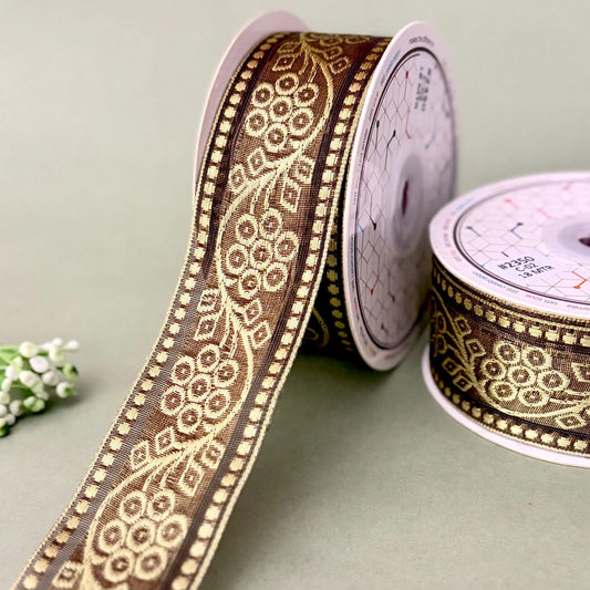 Ribbon-Black-2350-1 inch Craft ribbon-18 mtrs-Littl Ribbons