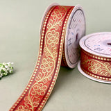 Multicolour Folk Saree Lace Border 1 inch (25 mm) - Design 2350 - Magenta by Littl India