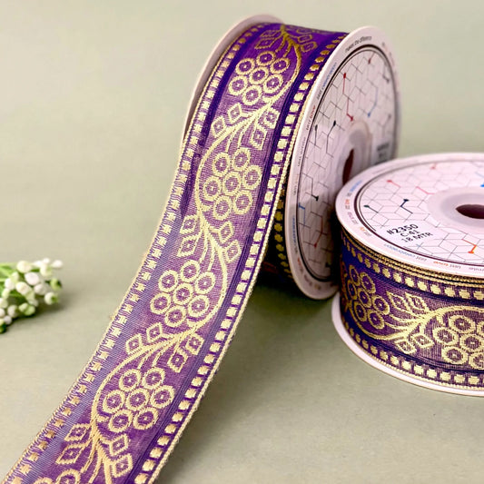 Ribbon-Purple-2350-1 inch Craft ribbon-18 mtrs-Littl Ribbons